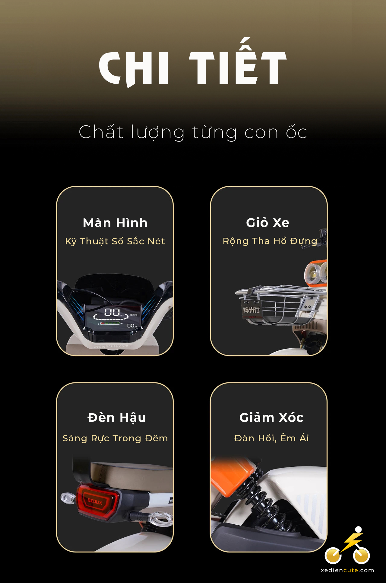 Xe Điện Cute | Cửa hàng xe đạp điện Cà Mau