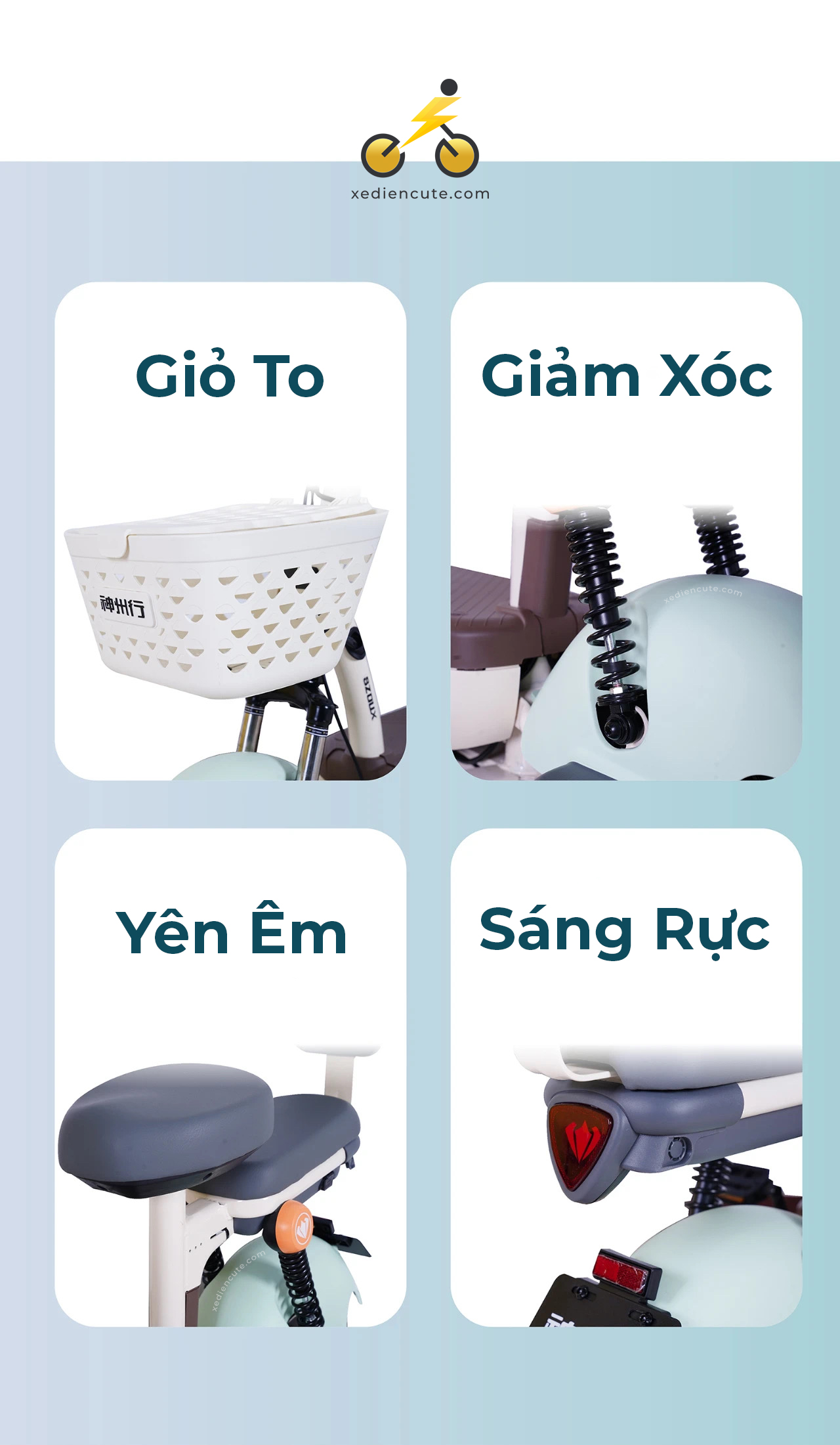 Xe Điện Cute | Cửa hàng xe đạp điện Cà Mau