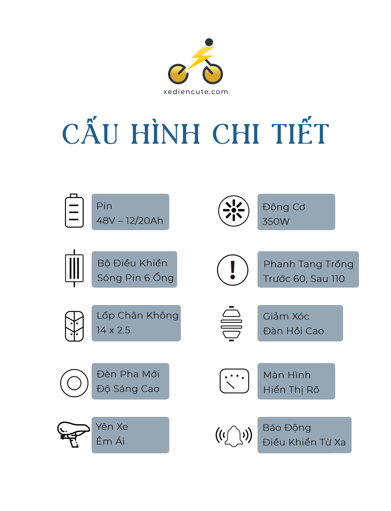 Xe Điện Cute | Cửa hàng xe đạp điện Cà Mau